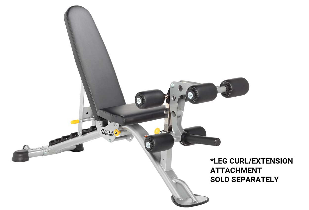 Gym bench discount with leg curl